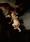 REMBRANDT Harmenszoon van Rijn The rape of Ganymede (mk33) oil painting